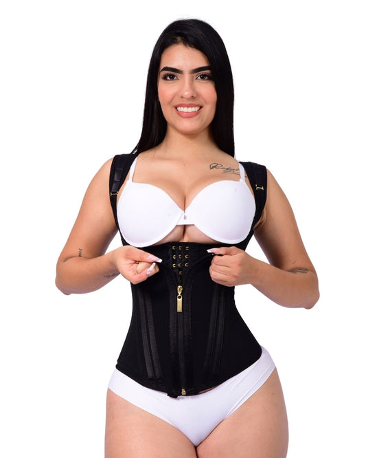 Faja Colombiana Chaleco 13 Varillas con 3 Niveles Ref. CORSET