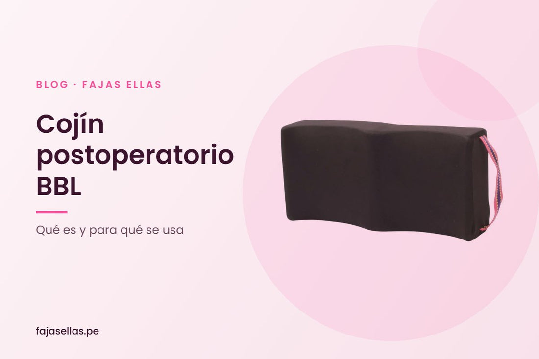 Cojín postoperatorio tipo BBL para glúteos