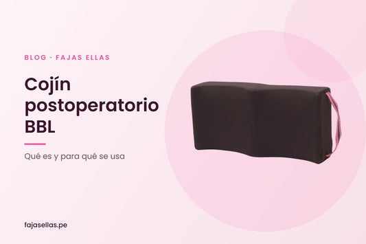 Cojín postoperatorio tipo BBL para glúteos