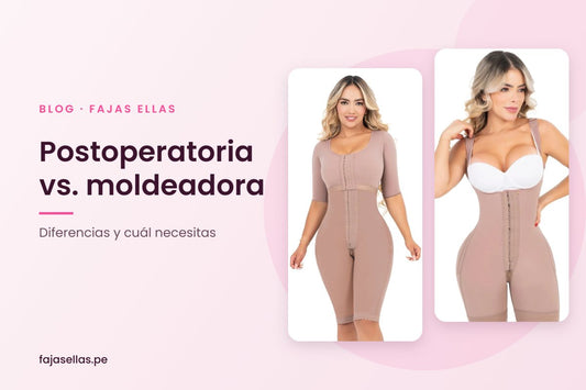 Faja postoperatoria 3003 y faja moldeadora 3001 comparadas