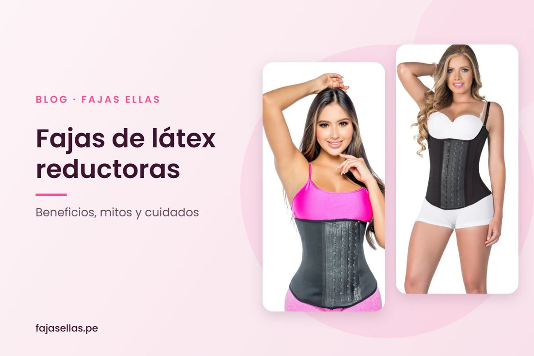 Cinturilla de látex MANUELA y chaleco reductor ADELL – Fajas Ellas