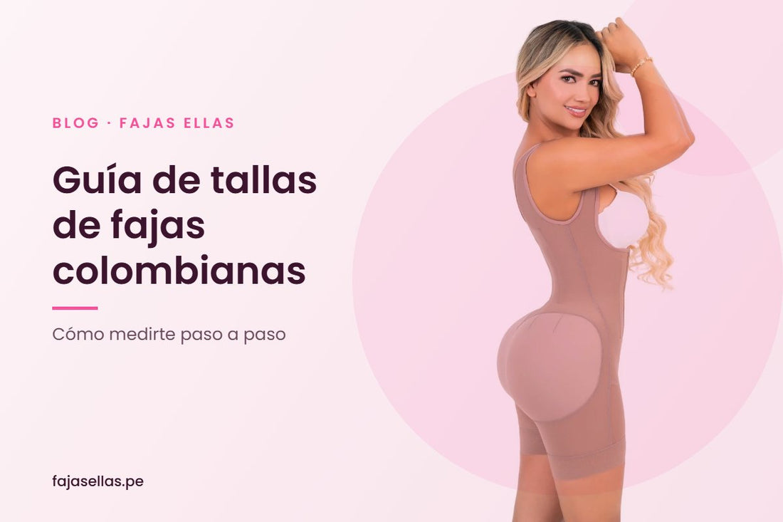 Faja colombiana Ref. 3054 vista lateral para guía de tallas