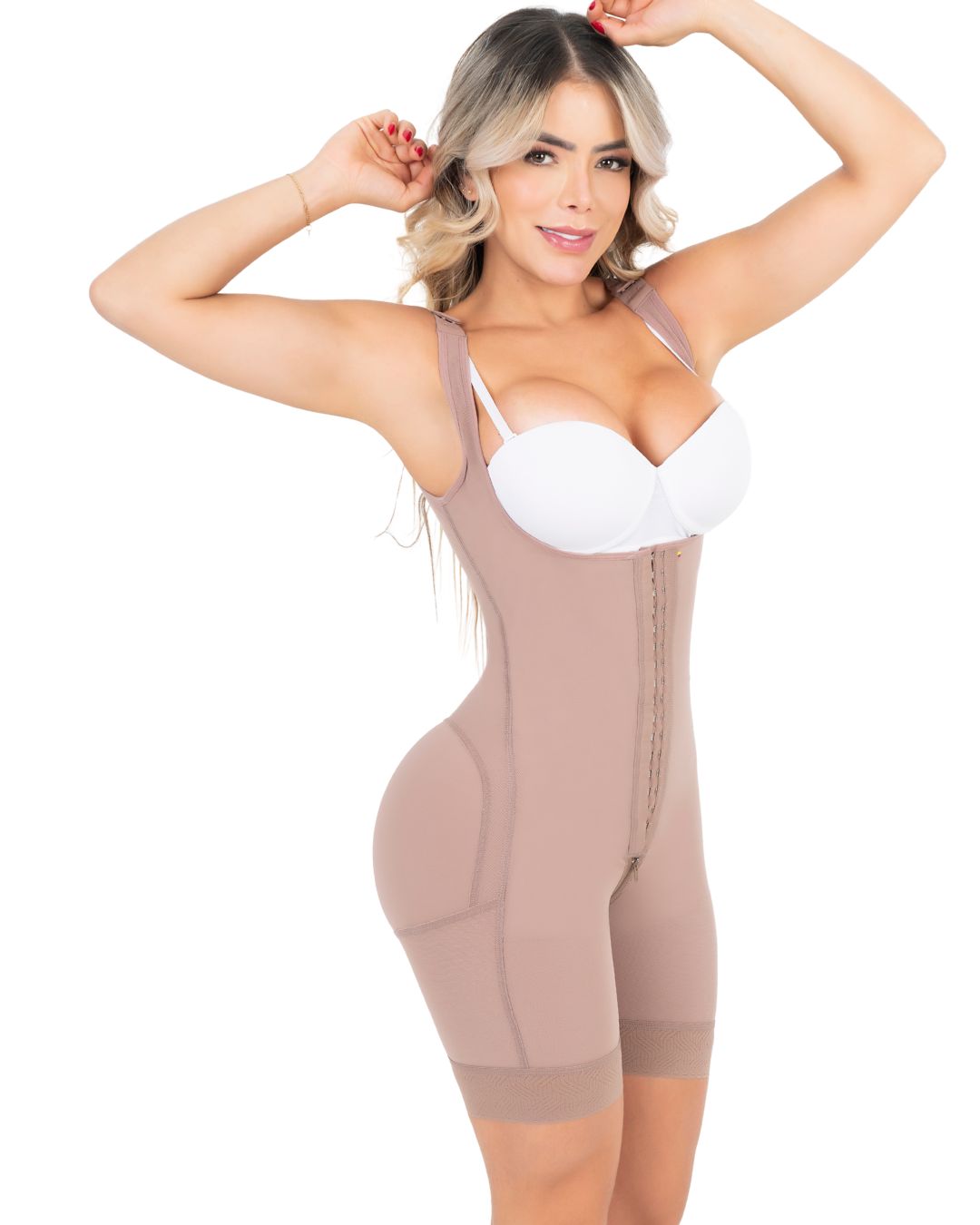 Faja Colombiana tipo Short con Tirantes Gruesos Ref. 3001