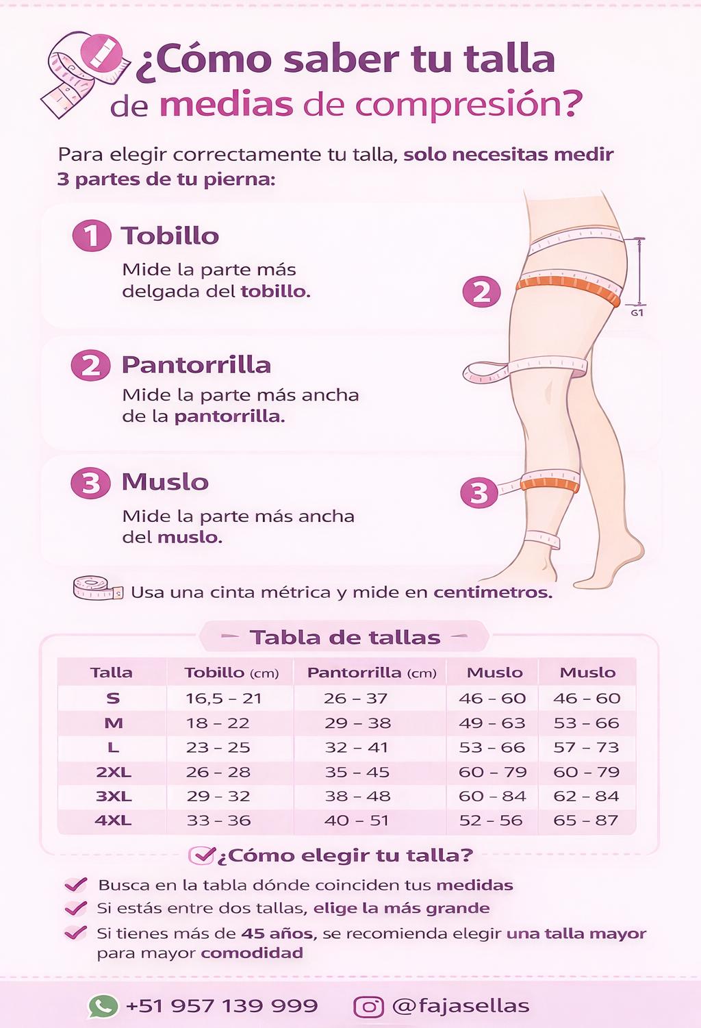 Medias Antibólicas de Compresión Blanca | Fajas Ellas Perú
